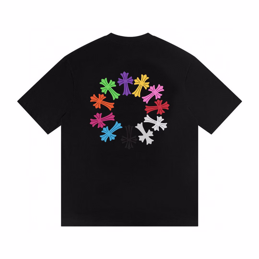 Chrome Hearts Multi Cross Cemetery Black Tee