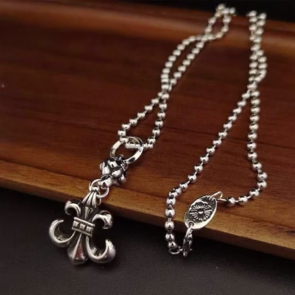 Chrome Hearts Necklace Fleur de Lis Pendant