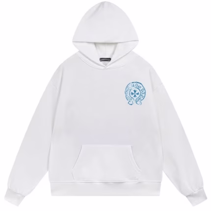 White Chrome Heart Hoodie