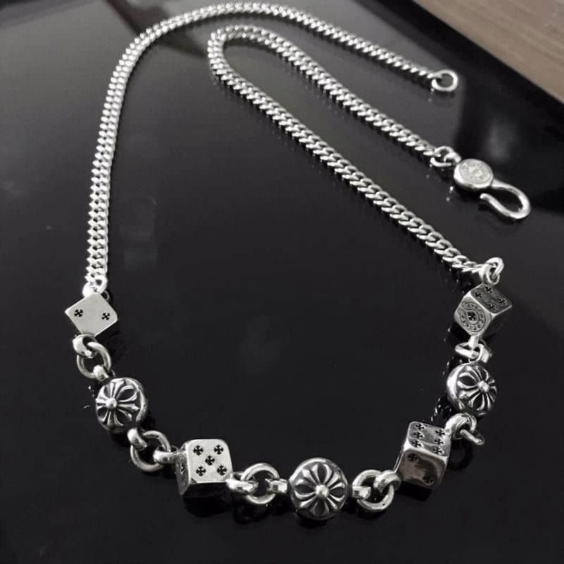 Chrome Hearts Necklace Dice Bead Chain
