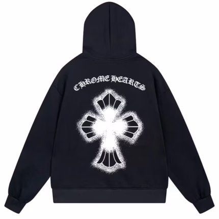 Chrome Hearts Black Clover Cross Hoodie