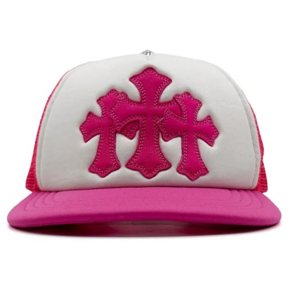 Chrome Hearts Cemetery Trucker Pink Hat