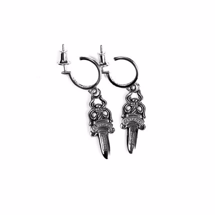 Chrome Hearts Dagger Hoop Earrings