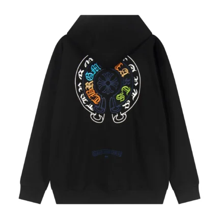 Chrome Hearts Triple Black Cross Pullover Hoodie