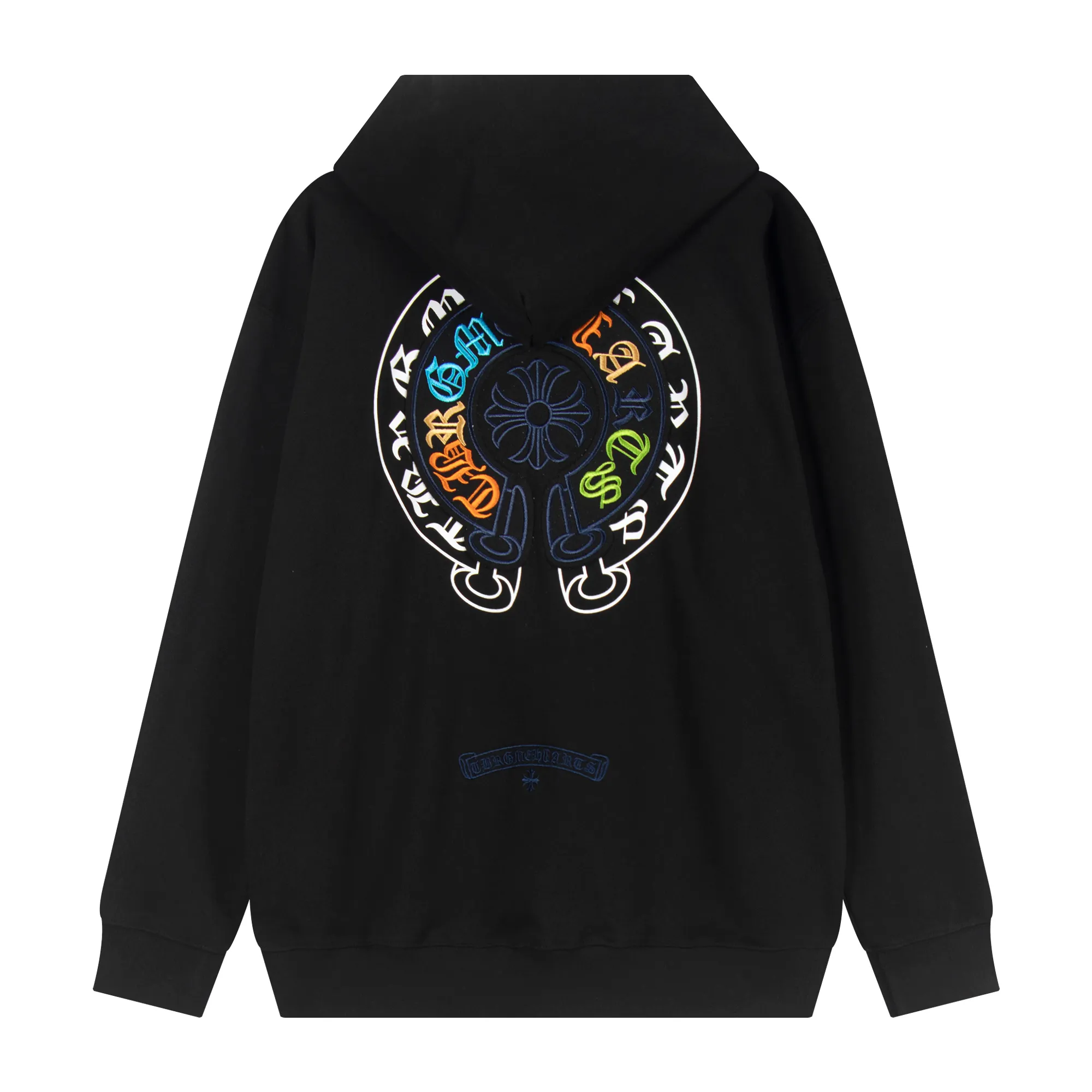 Chrome Hearts Triple Black Cross Pullover Hoodie